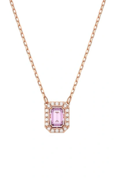 Swarovski Millenia Dancing Pendant Necklace In Purple