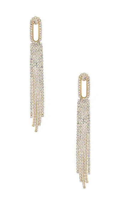 Amber Sceats X Revolve Follow The Crystal Earrings In Metallic Bronze