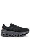 On Cloudmster 2 Rubber-trimmed Mesh Sneakers In Black