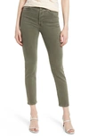 Ag The Alexxis Slim Straight Leg Jeans In 3 Years Sulfur Armory Green