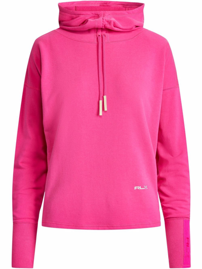 Polo Ralph Lauren Rlx Thumb Slot Hoodie In Pink