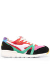 DIADORA COLOUR-BLOCK LACE-UP TRAINERS