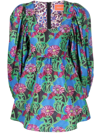 La Doublej La Double J Woman Mini Dress Blue Size S Polyester In Blau