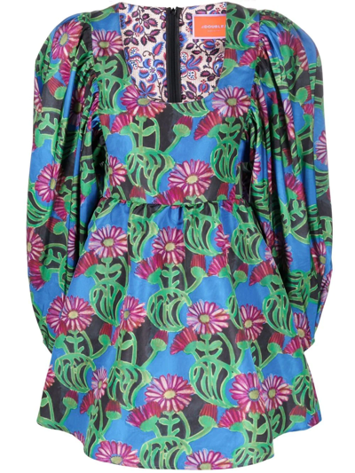 La Doublej La Double J Woman Mini Dress Blue Size S Polyester