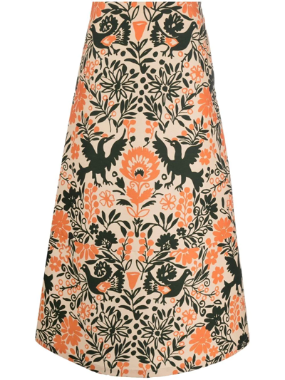 La Doublej A-long Skirt In Neutrals