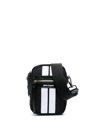 Palm Angels Track Cotton Crossbody Bag In Black