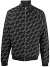 KENZO LOGO PRINT ZIP-UP JACKET