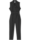 BURBERRY DOUBLE-BREASTED STRAIGHT-LEG dungarees