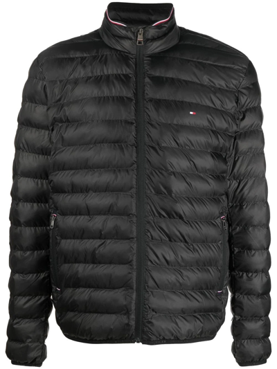 Tommy Hilfiger Padded Zip-up Jacket In Black