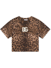 DOLCE & GABBANA LEOPARD-PRINT COTTON T-SHIRT