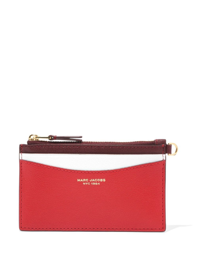 Marc Jacobs The Slim Colourblock Wristlet In Red