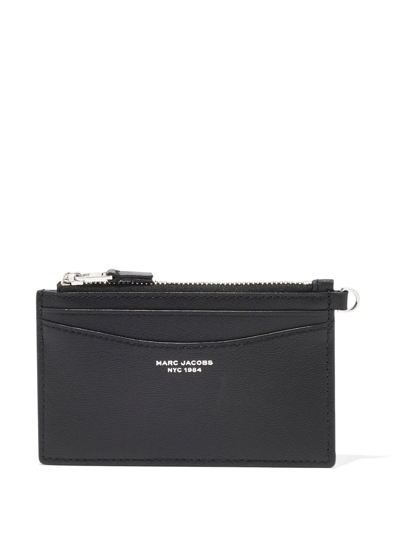 Marc Jacobs The Slim Top-zip Wallet In Black