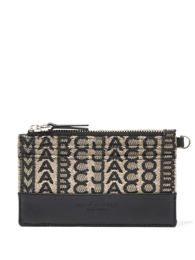 Marc Jacobs The Monogram Wristlet Wallet In Black