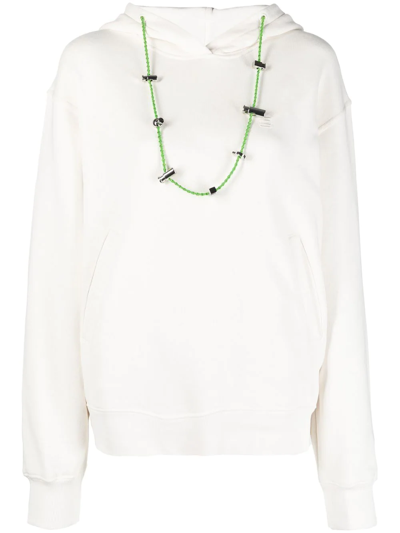 Ambush Long-sleeve Drawstring Hoodie In Cloud Dancer