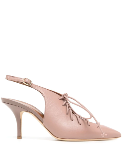 Malone Souliers Alessandra 70mm Slingback Sandals In Nude