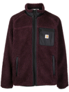 CARHARTT LOGO-PATCH FLEECE JACKET