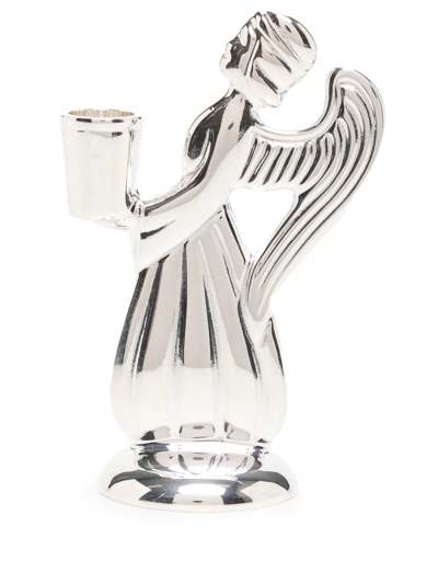 Skultuna Guardian Angel Candle Holder In Silber