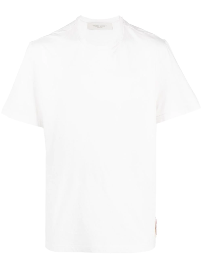 GOLDEN GOOSE EMBROIDERED-LOGO SHORT-SLEEVED T-SHIRT