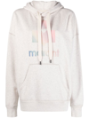 Isabel Marant Étoile Mansel Oversized Cotton-blend Hoodie In Nude