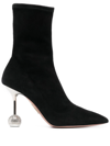 Aquazzura Yedhi Disco Ball 170mm Boots In Schwarz