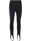 SAINT LAURENT STIRRUP-CUFF LEGGINGS