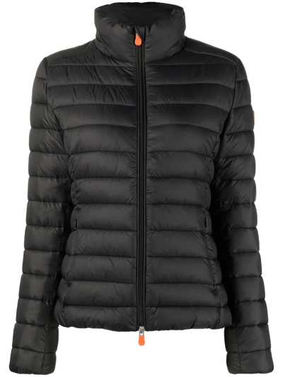 Save The Duck Carly Recycled Nylon Puffer Jacket In Black