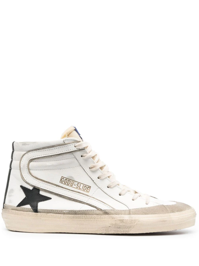 Golden Goose Slide High-top Sneakers In White