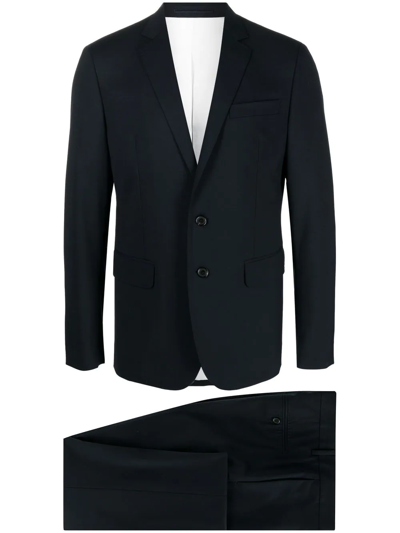 Dsquared2 Virgin-wool Single-breasted Suit In Blue