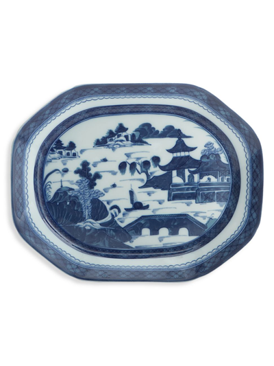 Mottahedeh Blue Lace Small Porcelain Canton Platter