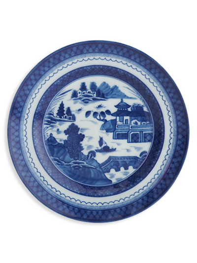 Mottahedeh Blule Canton Porcelain Rim Soup Bowl In Blue
