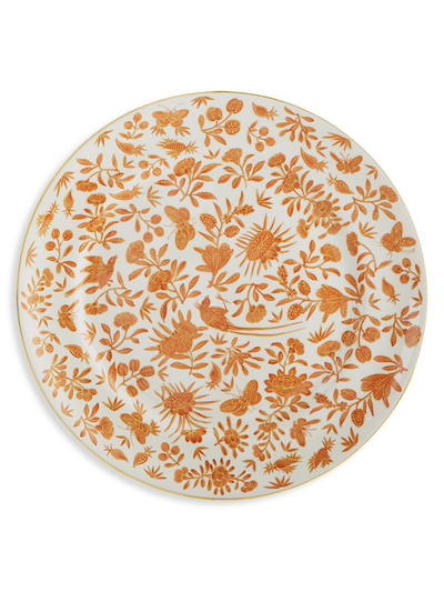 Mottahedeh Sacred Bird & Butterfly Porcelain Dessert Plate