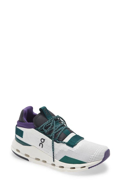 On Cloudnova Sneaker In White Violet