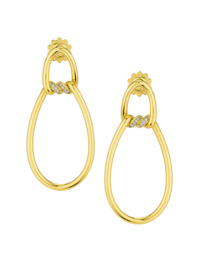 Roberto Coin Women's Cialoma 18k Yellow Gold & Diamond Drop Earrings
