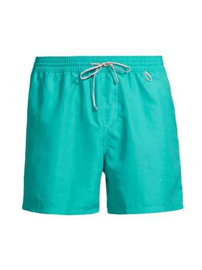 Loro Piana Drawstring Swim Shorts In Turquoise