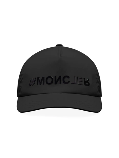 Moncler Logo Jersey Baseball Hat In Black