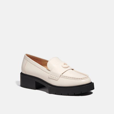 Coach Leah Loafer In Chalk
