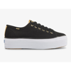 Keds Triple Up Platform Sneaker In Black Gold