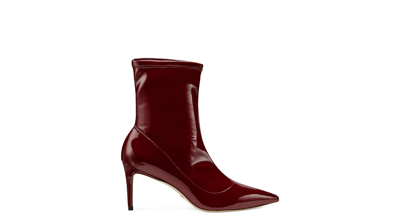 Stuart Weitzman Stuart 75 Stretch Bootie In Cabernet