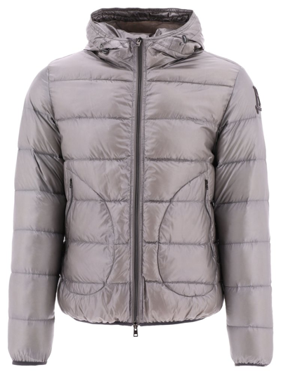 Herno Ultralight Hooded Padded Down Jacket In Grey