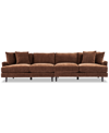 Furniture Closeout! Mariyah Fabric 2-pc. Sofa, Created For Macy's In Brown
