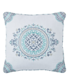 Royal Court Afton Decorative Pillow, 16" X 16" In Blue