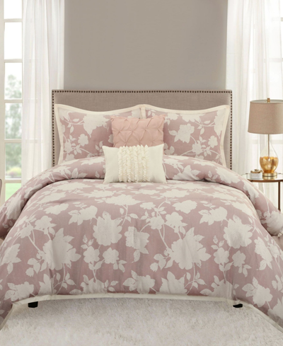 Stratford Park Elsie 5-piece Comforter Set, Queen In Blush