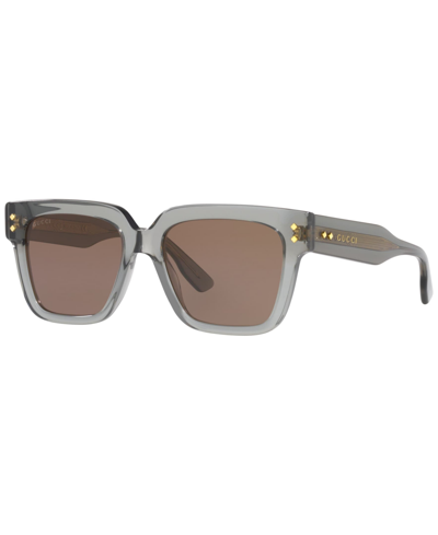 Gucci Gg1084s Square-frame Acetate Sunglasses In Grey