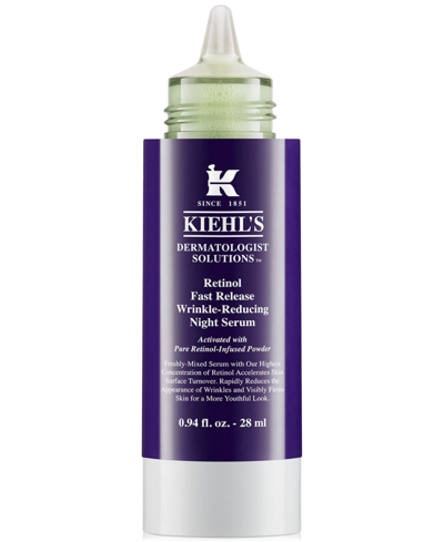 Kiehl's Since 1851 Retinol Fast Release Wrinkle-reducing Night Serum, 0.94 Oz. In No Color
