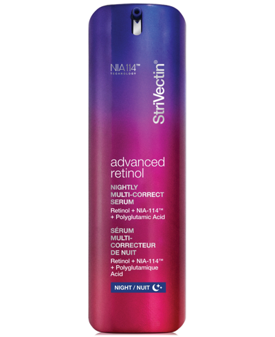 Strivectin Advanced Retinol Nightly Multi-correct Serum In No Color