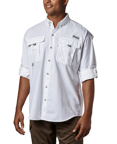 Columbia Men's Bahama Ii Long Sleeve Shirt In White