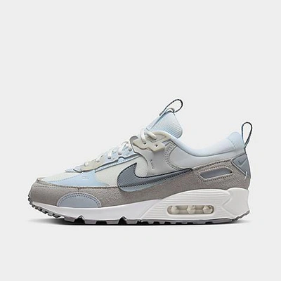 Nike Gray Air Max 90 Futura Sneakers In Summit White/wolf Grey/pure Platinum/football Grey/white