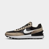 Nike Men's Waffle One Shoes In Black/white/khaki