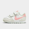 Nike Babies'  Boys' Toddler Md Valiant Hook-and-loop Casual Shoes In Summit White/pink Gaze/honeydew