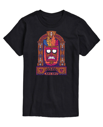 Airwaves Men's Crash Bandicoot Aku Aku T-shirt In Black